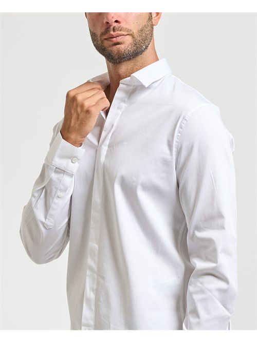 Men's Armani Exchange long sleeve cotton shirt ARMANI EXCHANGE | XM001867-AF10192U0002